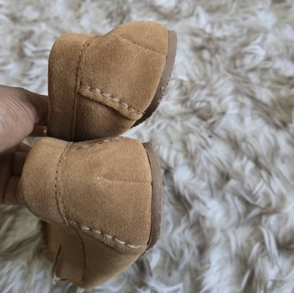 Lands' End Tan Leather Moccasin Suede Shoes Size 9B 🌴✌️ - Picture 7 of 9